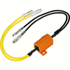 Wired resistors with quick connectors, 2 pcs - 12V - 6 OHM - 25 W