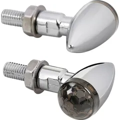 LED indicator set "Drop" SMD chrome toned