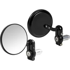bar end mirror set "Dernier" black (not homologated)