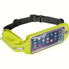 Sport Pouch Plus, dual pocket sport band pouch case with window - Fluo Yellow