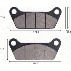 Disc brake pads MCB 528 homologated