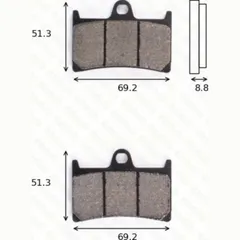 brake pads MCB 611 SCR racing without TÜV approvel