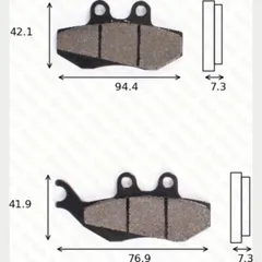 Disc brake pads MCB 664 SRM homologated