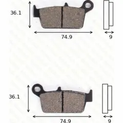 Disc brake pads MCB 665 EC homologated