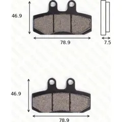Bremsklötze Scheibenbremsbeläge MCB 673 EC mit ABE