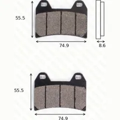 brake pads MCB 683 SCR racing without TÜV approvel
