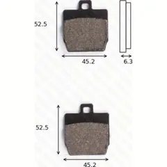 Disc brake pads MCB 701 EC