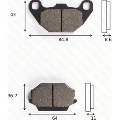 Disc brake pads MCB 712S SRM
