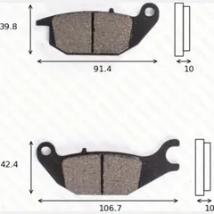 Disc brake pads MCB738