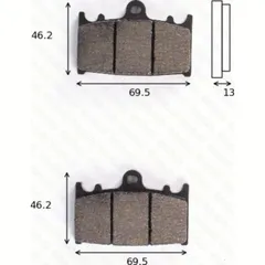 Disc brake pads MCB 741