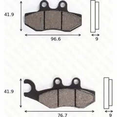 disc brake pads MCB 744 EC homologated