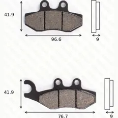 Disc brake pads MCB 744 SRM homologated