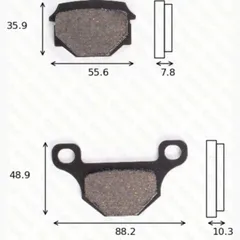 Bremsklötze Scheibenbremsbeläge MCB 765 mit ABE