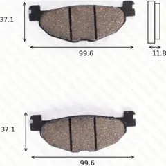 Disc brake pads MCB 768 SRM