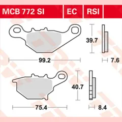 Disc brake pads MCB 772 EC
