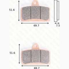 disk brake pads MCB 780 SV