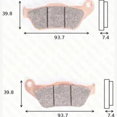 Disc brake pads MCB 786 SRM homologated