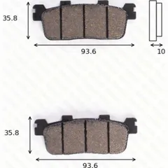 Disc brake padsMCB 821