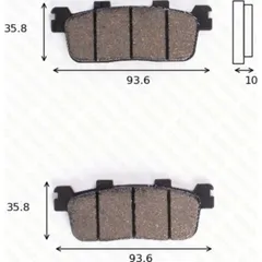 Disc brake pads MCB 821 SRM