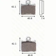 Bremsklötze Scheibenbremsbeläge MCB831EC