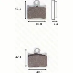 Disc brake pads MCB 831 SI