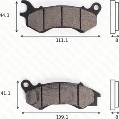 Disc brake pads MCB833