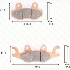 Disc brake pads MCB837SRM
