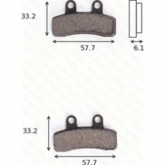 Bremsklötze Scheibenbremsbeläge MCB844