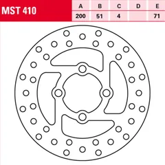 MST 410 brake disc, fixed