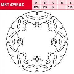brake disc fixed MST425RAC