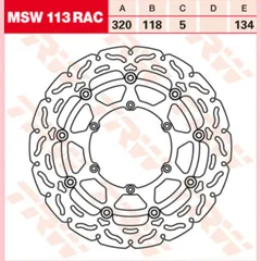 MSW113RAC brake disc, floating