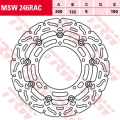 MSW 246 RAC brake disc, floating