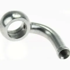 Fitting 11,2 mm, 90° gewinkelt, Aluminium