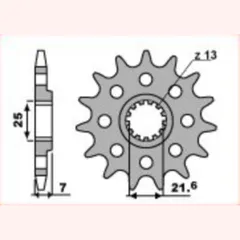 PBR Ritzel 2167, -520, 15 Zähne