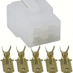 Connector plug JP6,3 4-pole with flat plug
