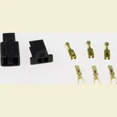 Connector plug JP2,8SW 2 pole black