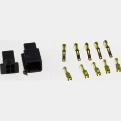 Connector plug JP2,8SW 4 pole black