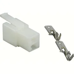 Connector plug JP6,3 2-pole with flat plug