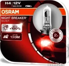 H4 12V60/55W Osram Duo Night Breaker Silver Halogenlampe