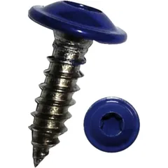 Blechschraube mit Bund 4.8 x 16 TORX blau A2 RAL5002