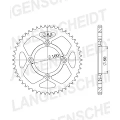 Steel-Rear Sprocket / Chain Wheel Supersprox 428/49t black