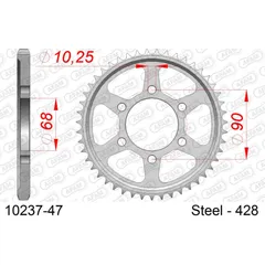 Stahl-Kettenrad AFAM 428 - 42Z Silber 1022942
