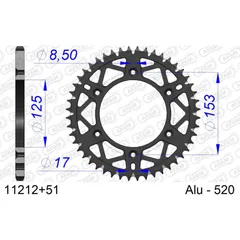 Alu-Kettenrad AFAM 415 - 41Z Gun Metal 1120741