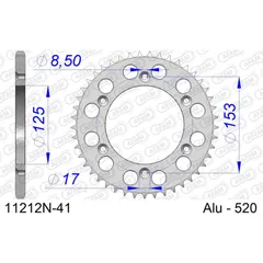 Alu-Kettenrad AFAM 520 - 48Z Gun Metal 11212+48