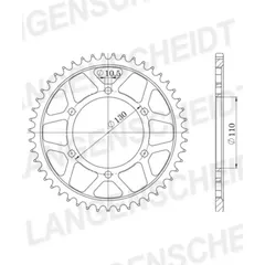 Alu-Rear Sprocket / Chain Wheel Supersprox 532/48t blue