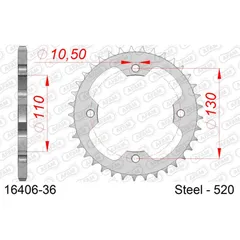 Alu-Kettenrad AFAM 530 - 45Z Gun Metal 1590245