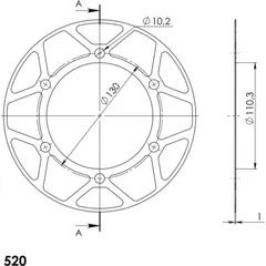 Edge-Disc Supersprox 520/47t green ACD48647GRN