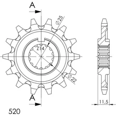 Ritzel Supersprox 520/13Z 20192-13