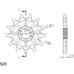 Front Sprocket 520/12t 20206A12