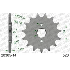Front Sprocket AFAM 520 - 12t 2020512